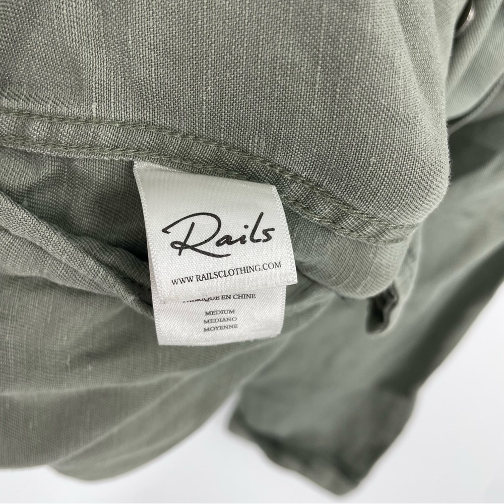 Rails Rowen Sage Green Military Jacket Sz M - image 7